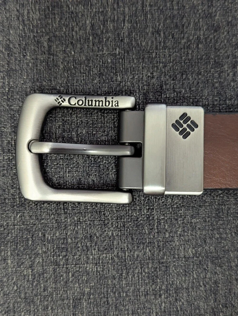 Columbia Kids Reversible Belt Brown Black Silver Buckle XS Adjustable NWT